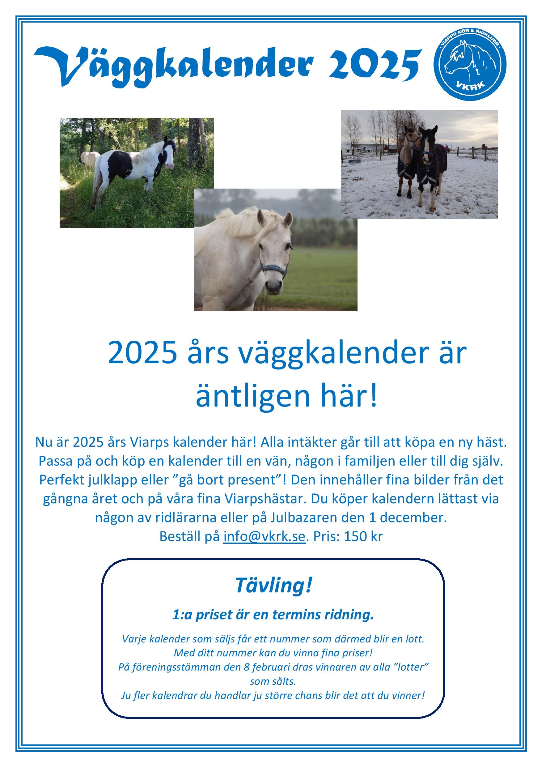 2025-års väggkalender är här